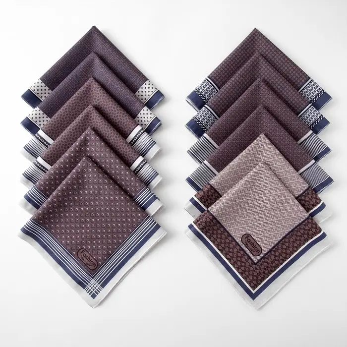 Платки носовые мужские &laquo;Этель. Серджио&raquo;, 30&times;30 см, 12 шт., рисунок МИКС, фиолетовые