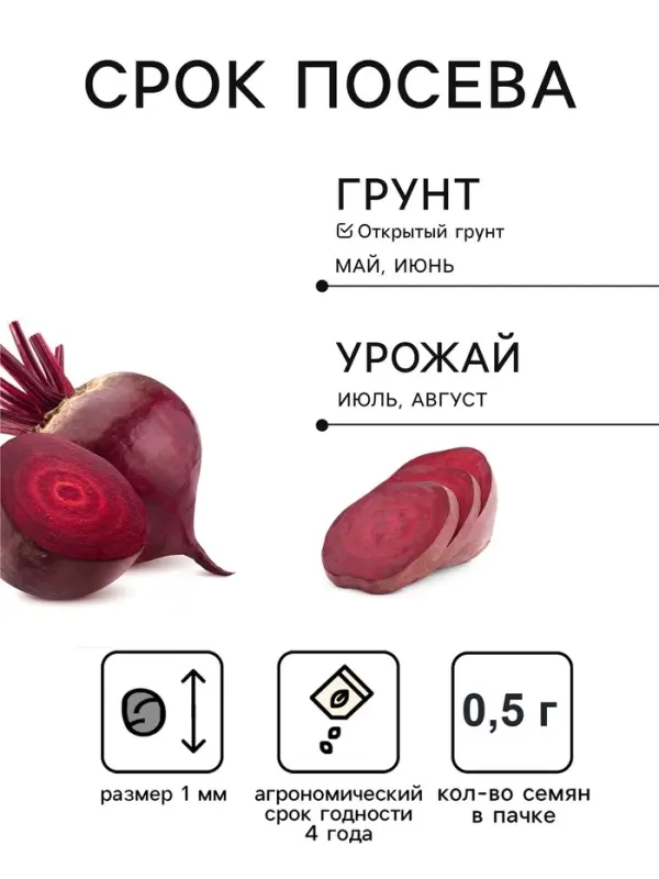 Семена Свекла &laquo;Мангольд Гранат&raquo; 0.5 г
