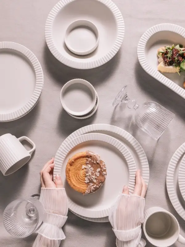 Тарелки Magistro Jarwah Lausanne, 550 мл, 21.3&times;4 см, глубокие, набор 2 шт., фарфор, серые