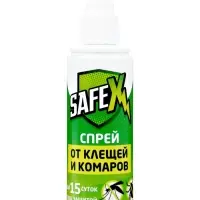 Спрей для нанесения на одежду от клещей и комаров SAFEX, 100 мл.