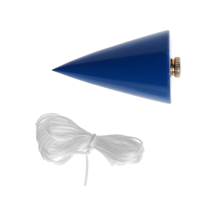 Отвес конусный ТУНДРА, шнур 5 метров, 200 г Отвес конусный ТУНДРА, шнур 5 метров, 200 г