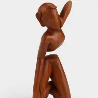 Абстракция "Отдых" дерево Суар, 30х12х12 см