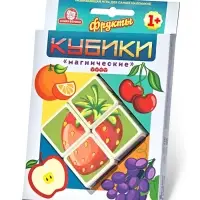Кубики магнитные Татой &laquo;Фрукты&raquo;