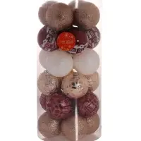 Ёлочные игрушки &laquo;Зимняя ночь&raquo;, шары новогодние, d=7 см, 24 шт., МИКС