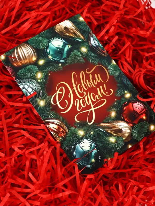 Подарочный пакет с наполнителем,лентой и гирляндой, 20 × 8 × 25 см Подарочный пакет с наполнителем,лентой и гирляндой, 20 × 8 × 25 см