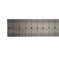 Линейка металлическая, стальная, пружинистая, нержавеющая, 100 см, ЛС-ПР-100