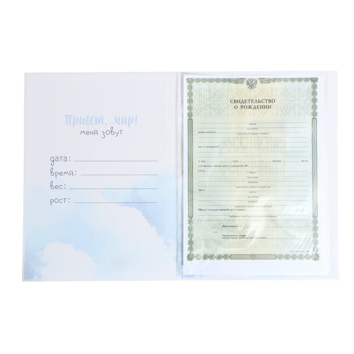 Папка для свидетельства о рождении «Маленькое счастье», 23,5 х 31,5 см. Папка для свидетельства о рождении «Маленькое счастье», 23,5 х 31,5 см.