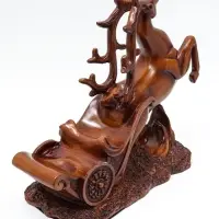 Подставка под бутылку TAKE IT EASY &laquo;Олень&raquo;, полистоун под дерево, 17&times;12&times;28 см