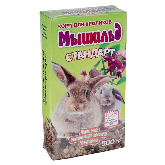 Корм зерновой  «Мышильд стандарт» для декоративных кроликов, 500 г, коробка Корм зерновой  «Мышильд стандарт» для декоративных кроликов, 500 г, коробка