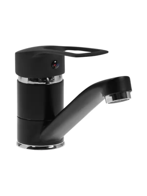 Смеситель для кухни ZEIN Z3823, однорычажный, длина излива 15 см, картридж 35 мм, черный