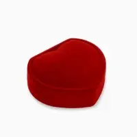 Футляр под набор украшений &laquo;Сердце&raquo;, бархатный, 9&times;8.5 см, красный