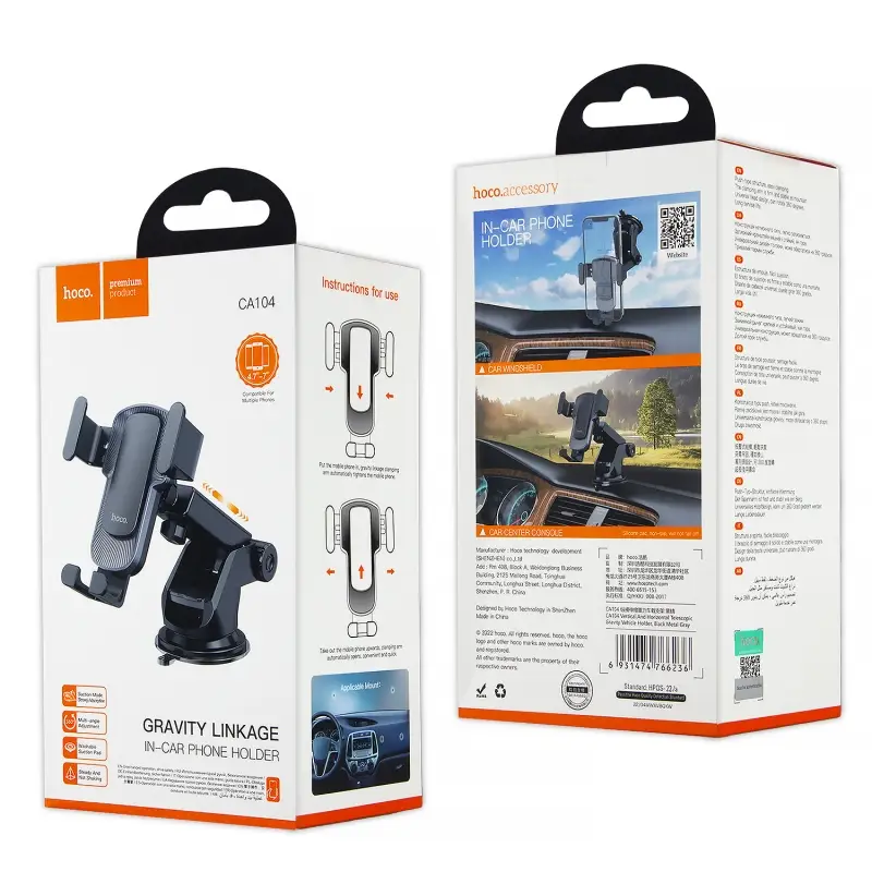 Автодержатель CA104 HOCO черный Автодержатель CA104 HOCO черный