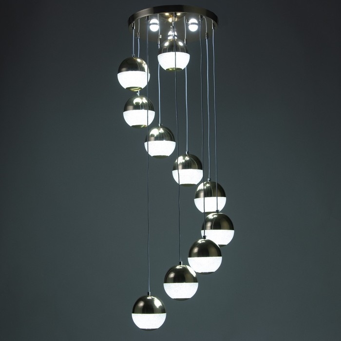 Каскад Каскад "Лакшери" 10LED+3LED 79Вт ПДУ золото 40х40х200см BayerLux