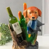 Копилка для денег с подставкой для бутылки &laquo;Пёс охотник&raquo;, гипс, 37.5&times;24&times;30 см