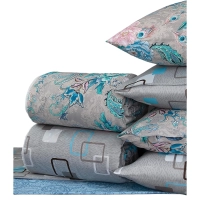 Набор спальный Летний 1,5сп (одеяло, 2 нав.-70х70, простынь- ПЭ 100%), микс