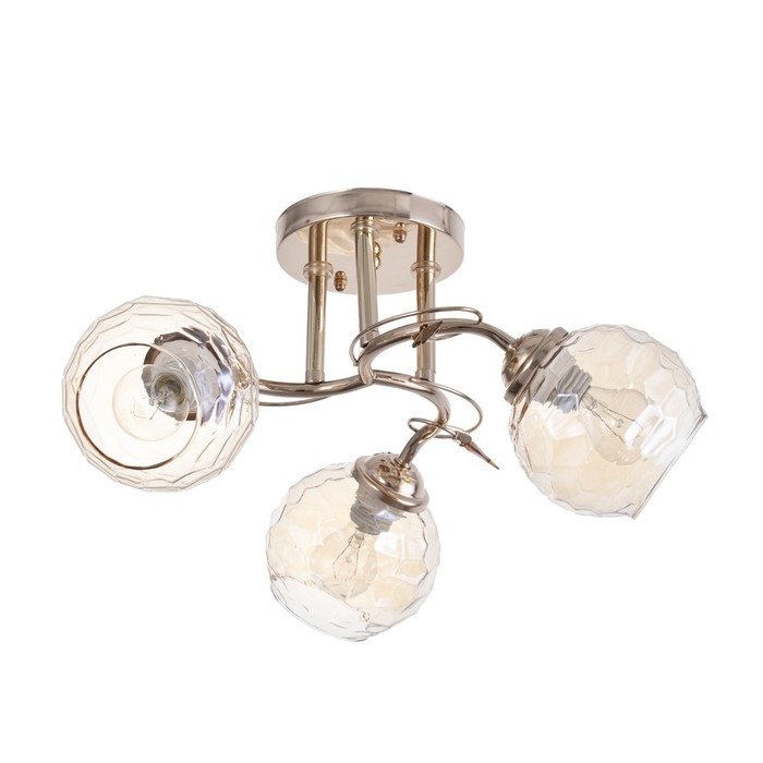 Люстра Люстра "Стела" 3х40Вт Е14 Золото 44х44х21см