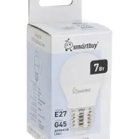 Лампа светодиодная Smartbuy, E27, G45, 7 Вт, 4000 К, дневной белый свет