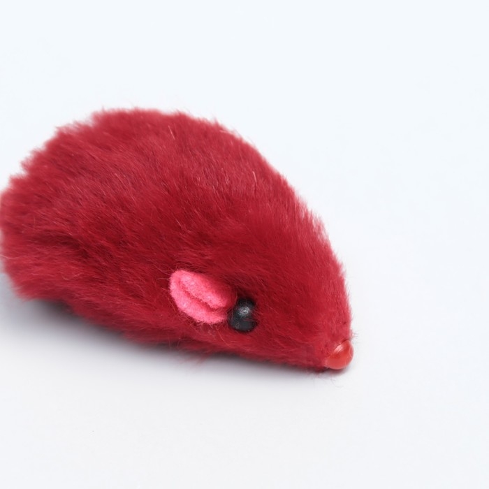 Игрушка для кошек  Игрушка для кошек "Малая мышь", натуральный мех кролика, 5 см, микс цветов