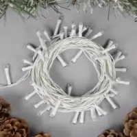 Гирлянда &laquo;Нить&raquo; 5 м, IP20, белая нить, 50 LED, 8 режимов, 220 В, свечение мульти