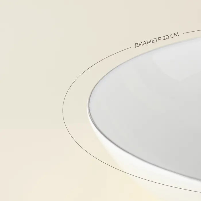 Тарелки глубокие SL Home &laquo;Каскарон&raquo;, 700 мл, d=20 см, набор 2 шт., костяной фарфор, белые