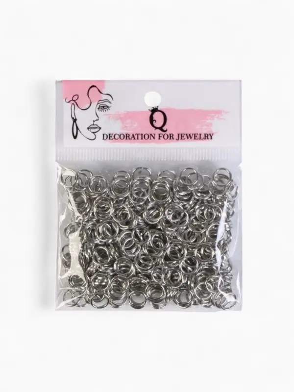 Кольцо соединительное &laquo;СМ-1002&raquo;, 0.9&times;14 мм, набор 50 г, &plusmn; 235 шт. цвет серебро