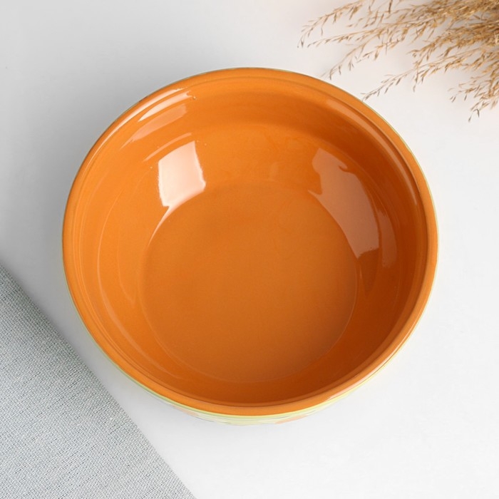 Миска  Миска "Русская малая" 0,5л / 15,5х6см, зеленая