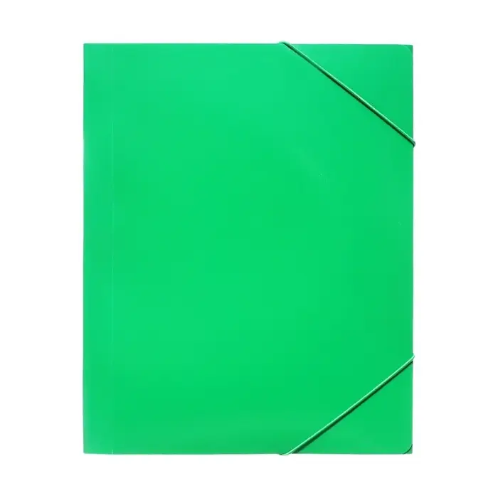 Папка-короб на резинке А4, 500 мкм, Calligrata, корешок 25 мм, до 230 листов, тиснение &laquo;песок&raquo;, зеленая