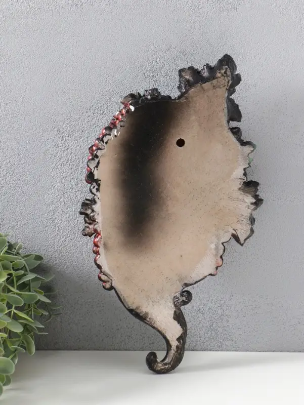 Венецианская маска &laquo;Виноград&raquo;, панно, настенный декор, золото, 30 см