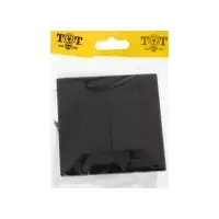 Выключатель TOT Matte Glass, 10 А, 2 клавиши, с подсветкой, скрытый монтаж, стеклянная рамка, чёрный