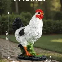 Садовая фигура из полистоуна &laquo;Курица Ряба&raquo;, 35&times;27&times;16 см