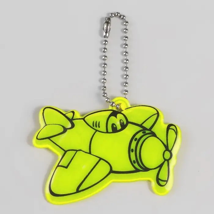 Светоотражающий элемент «Самолёт», двусторонний, 6×5.5 см, МИКС Светоотражающий элемент «Самолёт», двусторонний, 6×5.5 см, МИКС