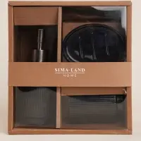 Аксессуары для ванной SL Home, 3 предмета: дозатор, мыльница, стакан