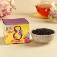 УЦЕНКА Набор "С 8 Марта": крем-мёд, чай 50 г