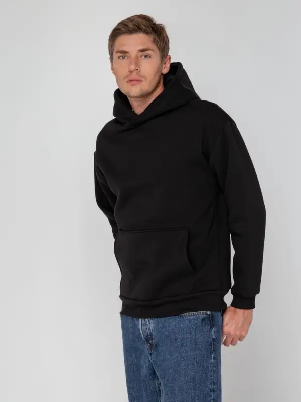 Худи унисекс Full Swing, черное, размер XS/S Худи унисекс Full Swing, черное, размер XS/S