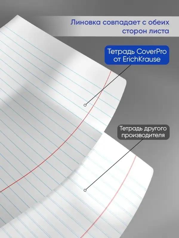 Тетрадь 12 листов в линейку ErichKrause &laquo;Классика. CoverPro Neon&raquo;, пластиковая обложка, блок офсет, белизна 100%, зелёная