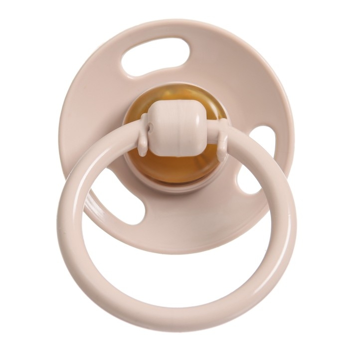 Соска - пустышка латексная классическая, от 0 мес., для детей с малым весом, цвет бежевый