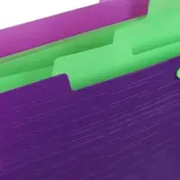 Папка А4 Your Way, 5 отделений, 600 мкм, на кнопке, фиолетовая