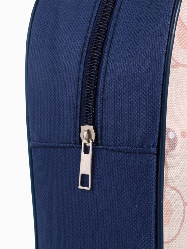 Рюкзак детский 22*8,5*25,5, отд на молнии, медведь синий