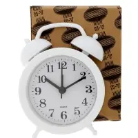 Часы - будильник настольные &laquo;Соломон&raquo;, дискретный ход, 9.8&times;12 см, АА, белые
