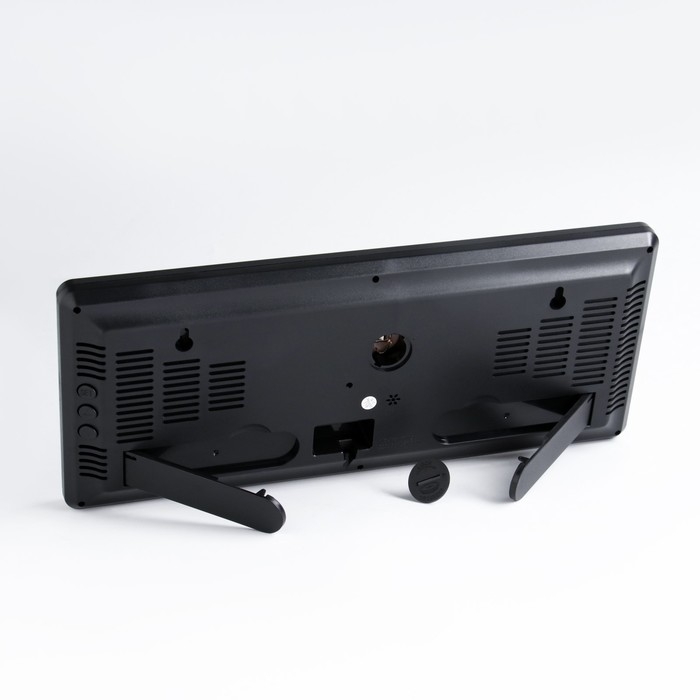 Часы электронные настенные, настольные, с будильником, 15 x 36 x 3 см, USB Часы электронные настенные, настольные, с будильником, 15 x 36 x 3 см, USB