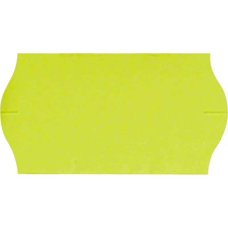 Этикет-лента Эконом 22х12 желт волна 1000шт/рул 10рул/уп