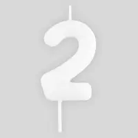 Свеча для торта, цифра «2», светится в темноте, 3,8 х 8 см