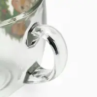 Кружка стеклянная новогодняя &laquo;Оленёнок&raquo;, 500 мл