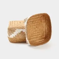 Корзинка плетёная &laquo;Манадо&raquo;, 24&times;24&times;15 см, бамбук, светлая