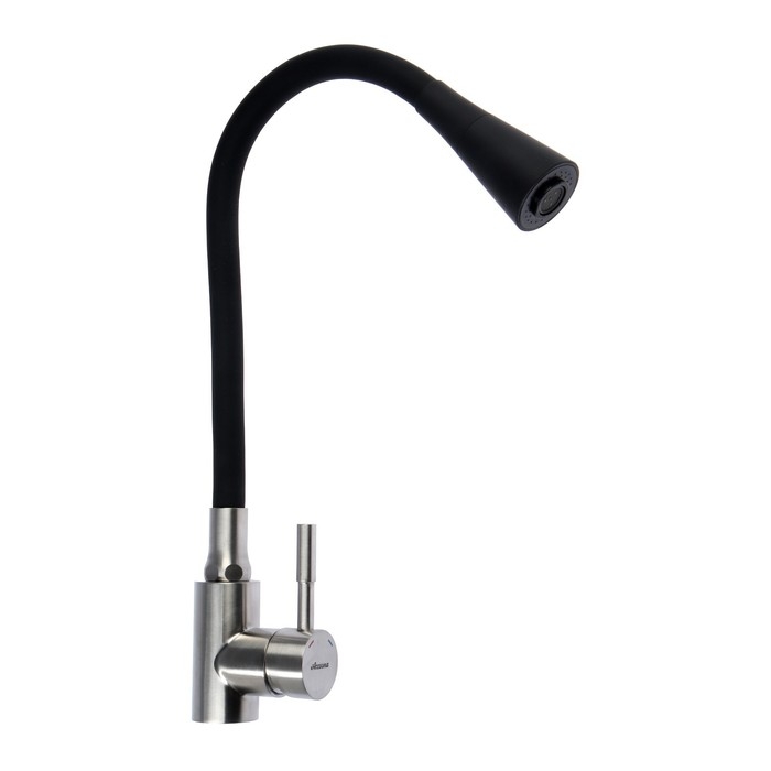 Смеситель для кухни Accoona A9890F-3, однорычажный, гибкий излив, 2 режима, черный Смеситель для кухни Accoona A9890F-3, однорычажный, гибкий излив, 2 режима, черный