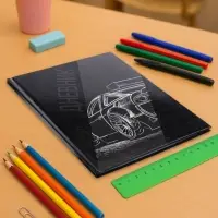 Дневник школьный для 1-11 классов, &laquo;Авто. Скетч 2&raquo;, твёрдая обложка 7БЦ, глянцевая ламинация, 40 листов