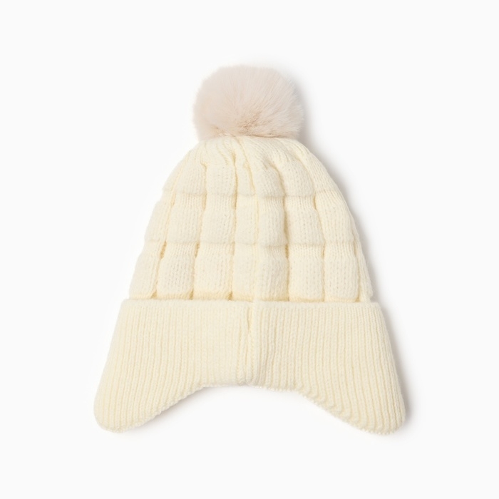 Шапка детская MINAKU, цвет молочный, р-р 46-48