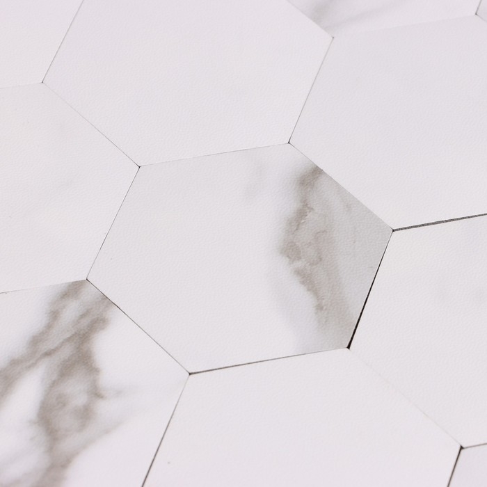 Панель самоклеящаяся 30*30см мозаика соты, белая Панель самоклеящаяся 30*30см мозаика соты, белая