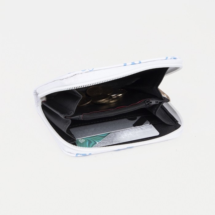 Кошелёк на молнии &laquo;Выбражулька&raquo;, цвет белый