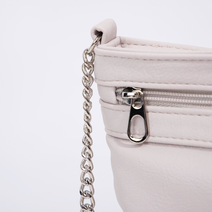 Сумка кросс-боди на молнии, цвет бежевый Сумка кросс-боди на молнии, цвет бежевый